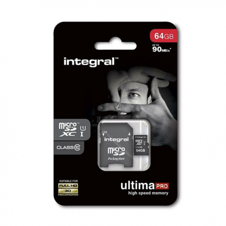 KARTA PAMIĘCI 64 GB INTEGRAL 64GB Class10 UHS1 